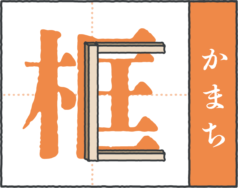 お家にまつわる難読漢字「框」