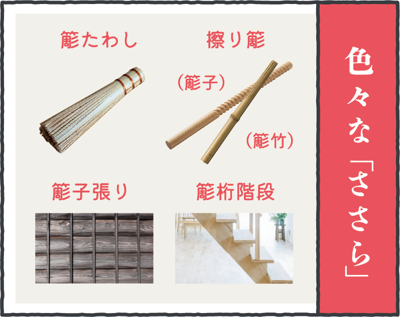 色々な「ささら」