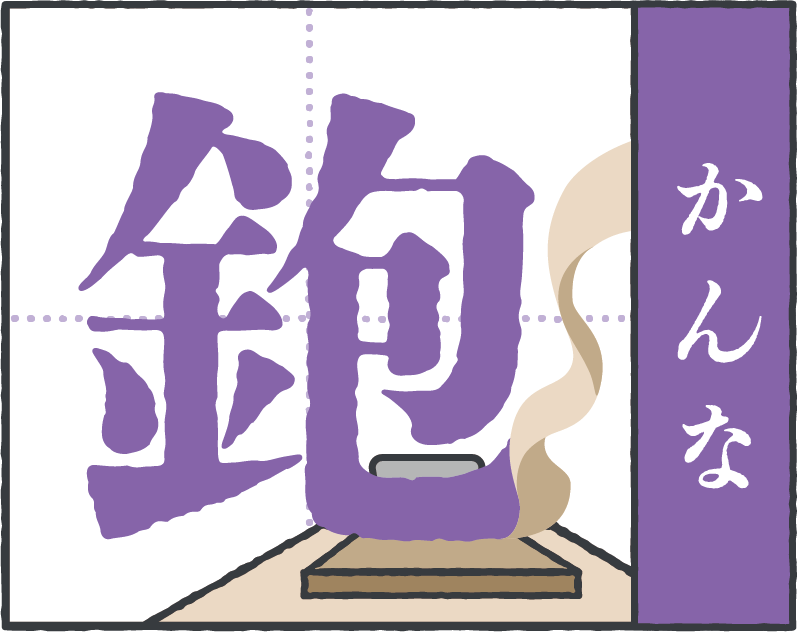 お家にまつわる難読漢字「鉋」